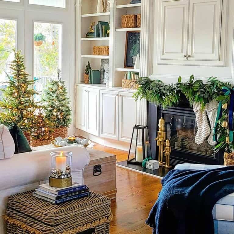 White Fireplace Mantel