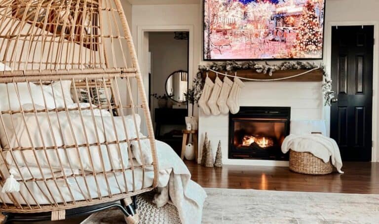 White Fireplace Mantel