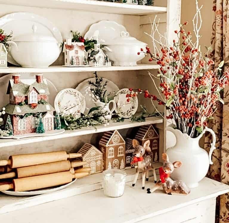 White Hutch Display