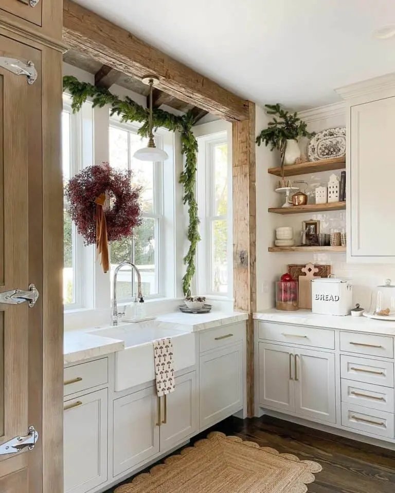 White Kitchen Windows