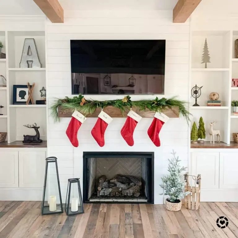 White Mantel Lanterns