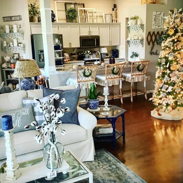 White Open-Concept Spaces