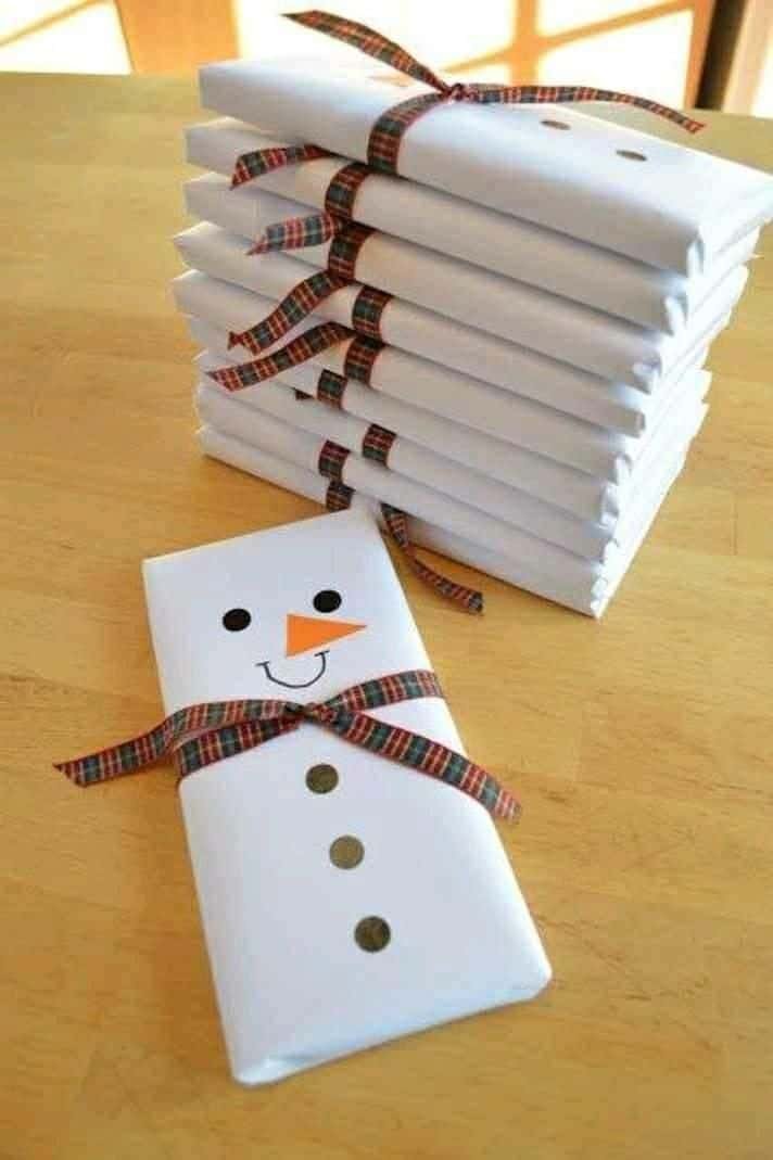 White Paper Snowman