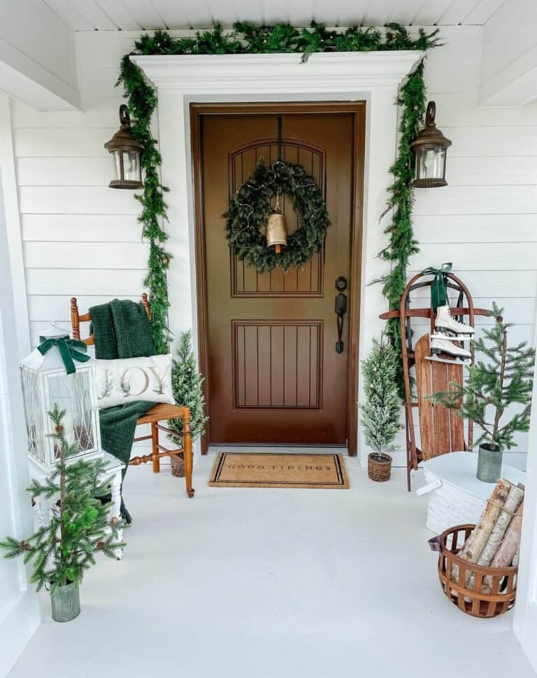 White Porch Vintage Sled