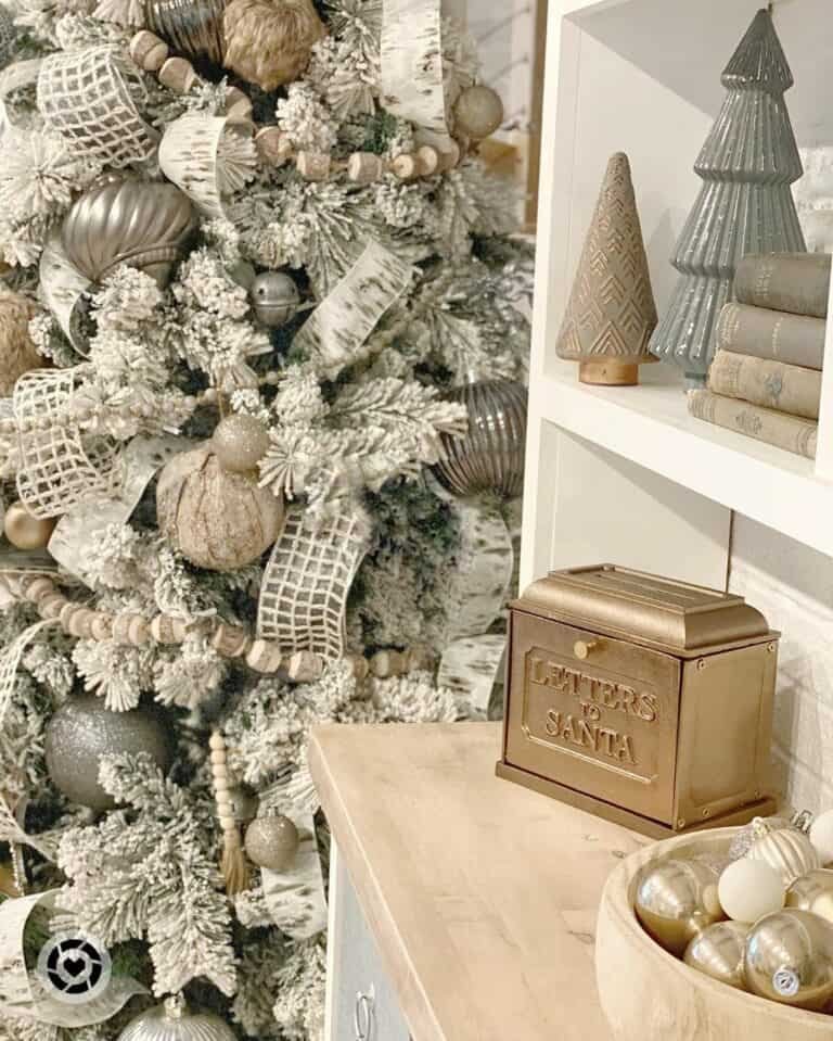 White Rustic Ornaments