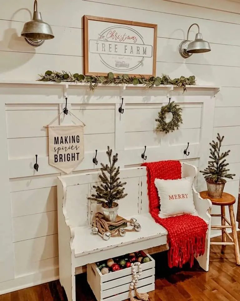 White Shiplap Wall