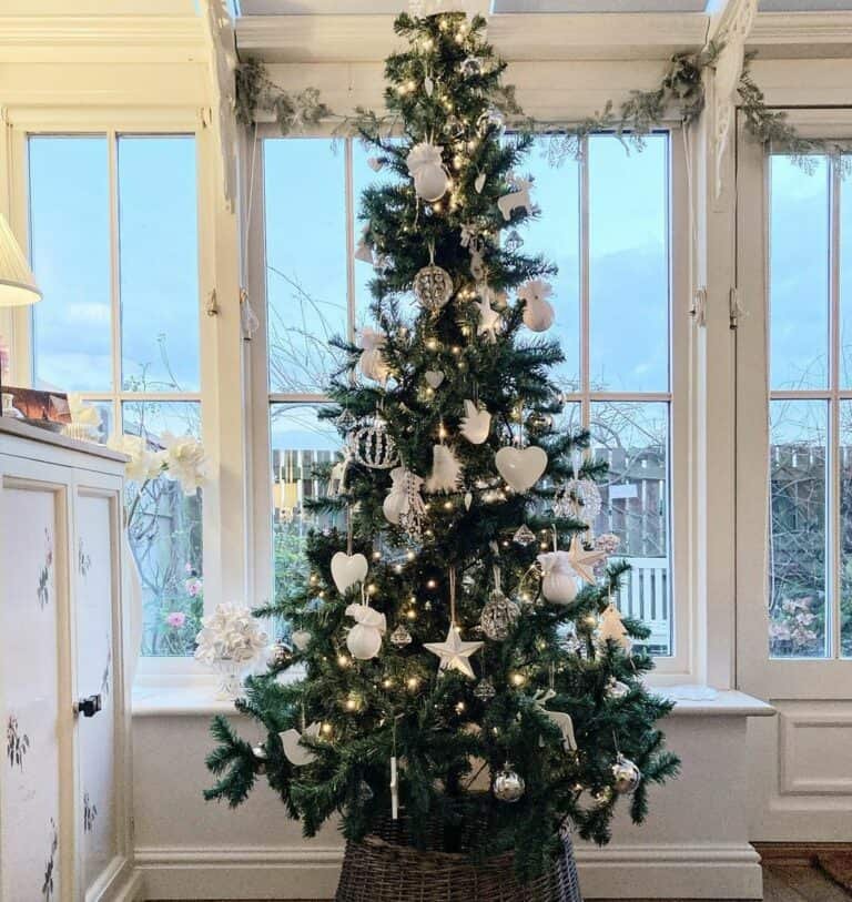 White Silver Ornaments