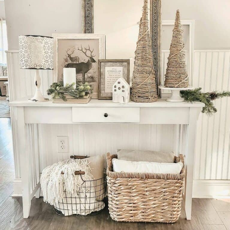 Wicker Tree Display