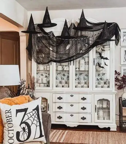 Witch Decor in Living Room