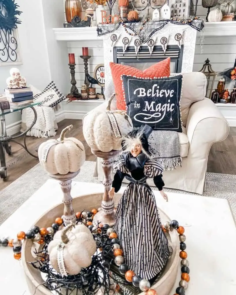 Witch-Themed Coffee Table Tray
