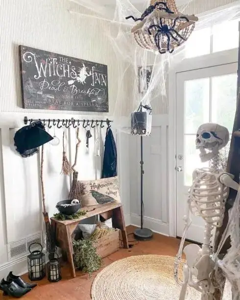 Witch-Themed Entryway Decor
