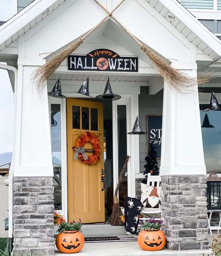 Witch-Themed Porch Decor