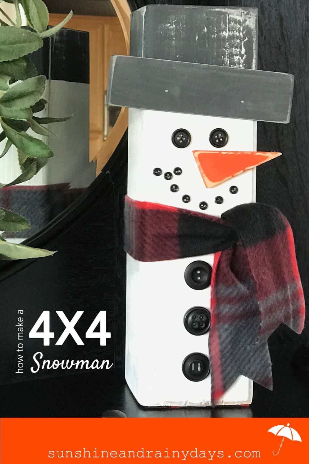 Wood Block Snowmen