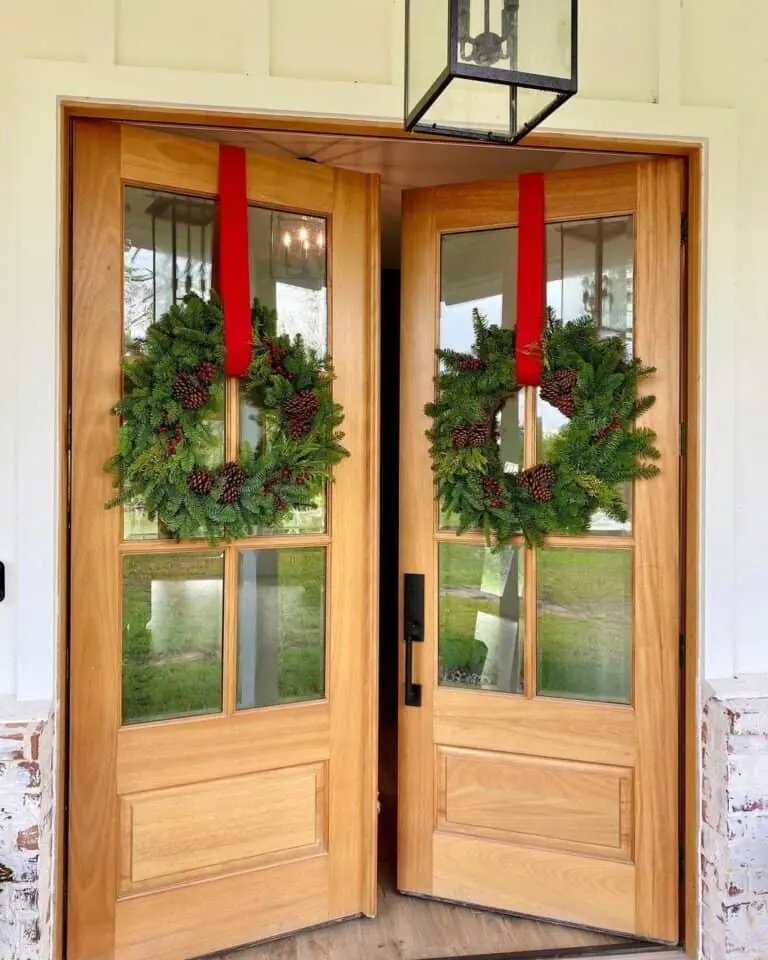 Wood Double Doors