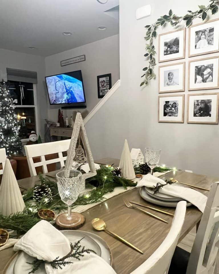 Wooden Christmas Table