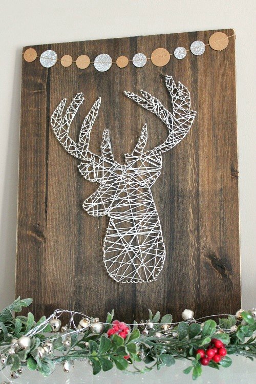 Wooden Reindeer Art