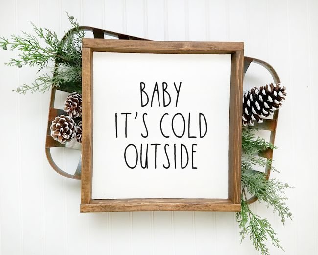 Wooden Reindeer Sign