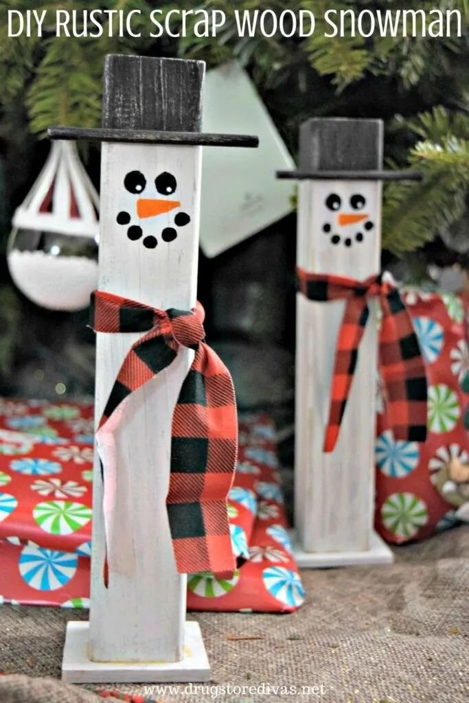 Wooden Snowman Craft
