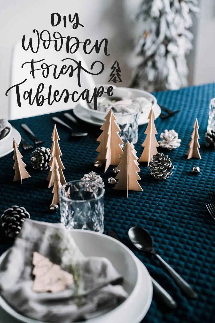 Wooden Tree Centerpiece