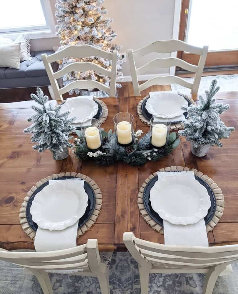 Woodsy Christmas Table
