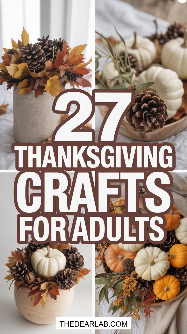 27 Easy Thanksgiving Crafts for Adults to Make This Holiday