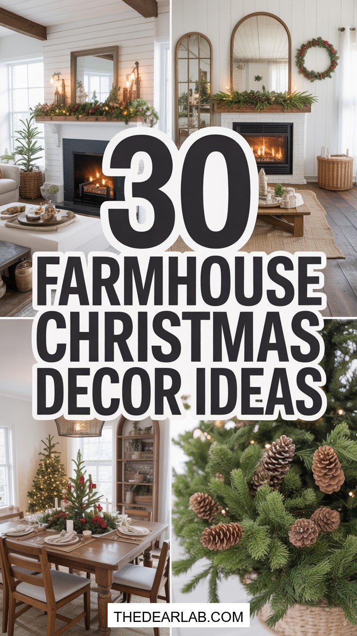 30 Beautiful Farmhouse Christmas Decorating Ideas