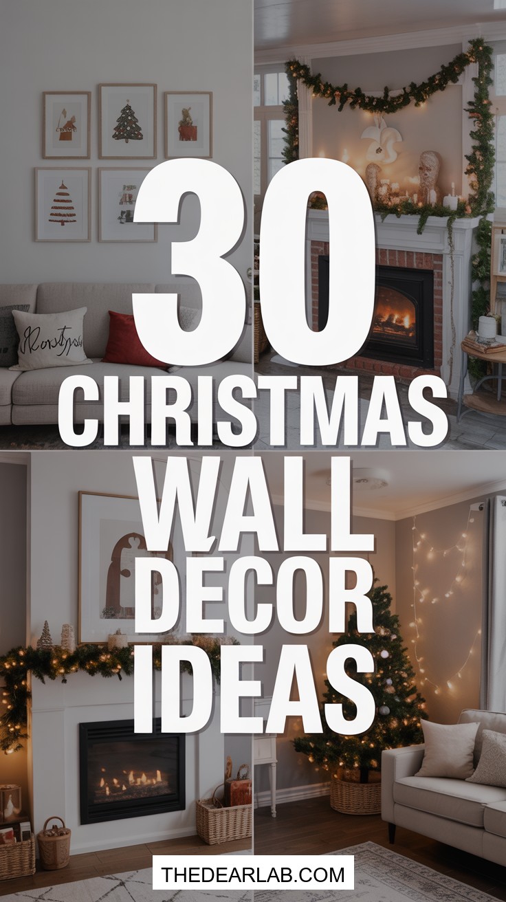 30 Festive Christmas Wall Decor Ideas to Transform Your Holiday Home