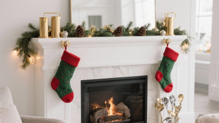 33 Christmas Stocking Holders for Your Festive Mantel Decor