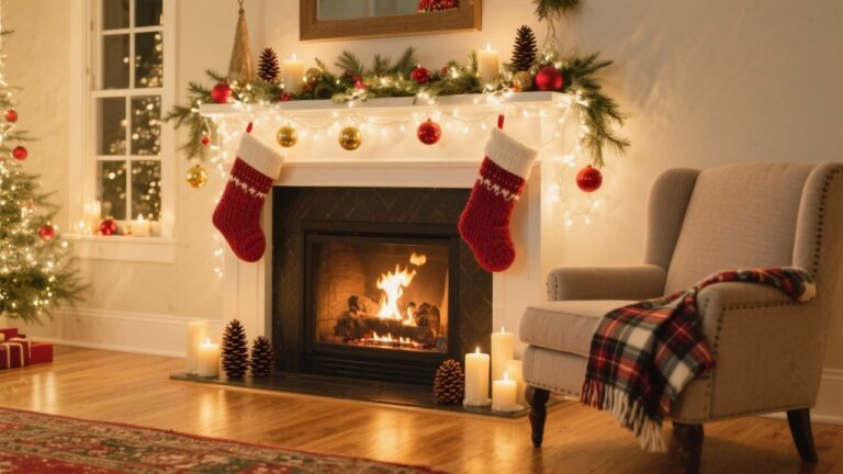 40 Cozy Christmas Fireplace Decorating Ideas for Holiday Magic