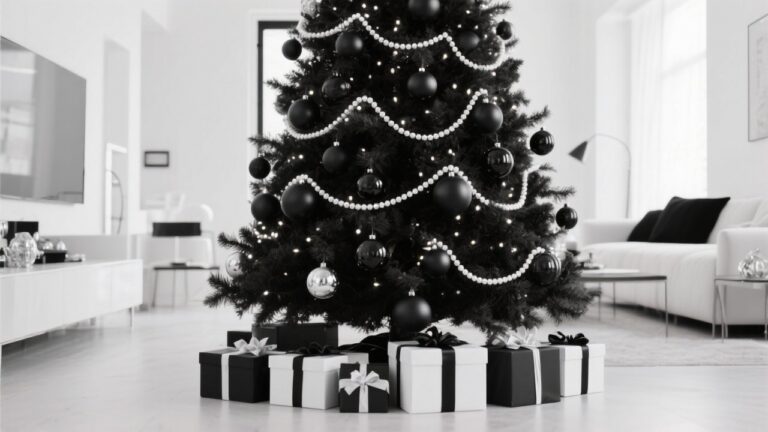 41 Black and White Christmas Tree Ideas That Look Absolutely Stunning