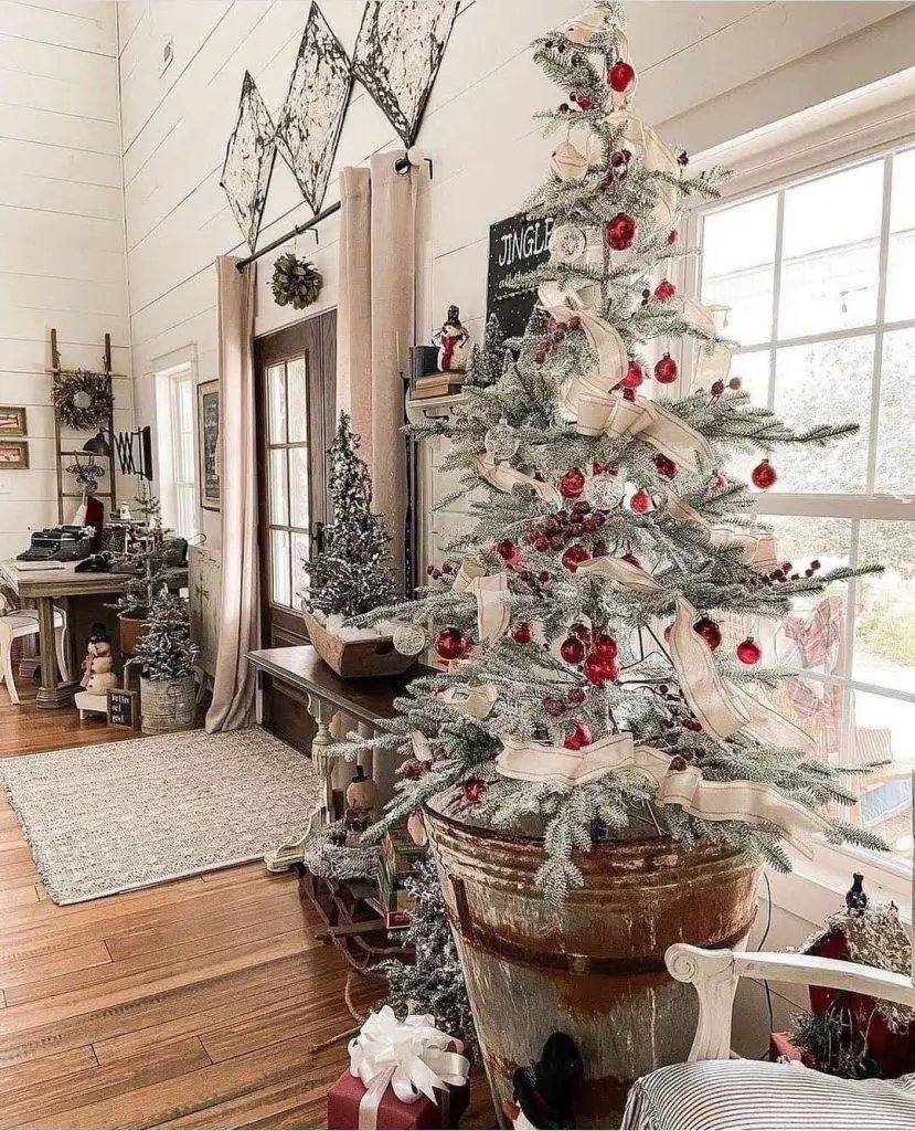 Antique Washstand Christmas