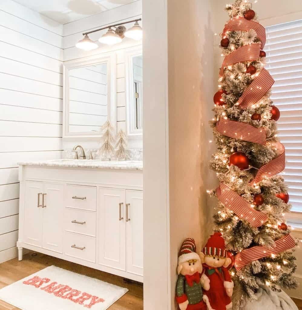 Bathroom Christmas Tree