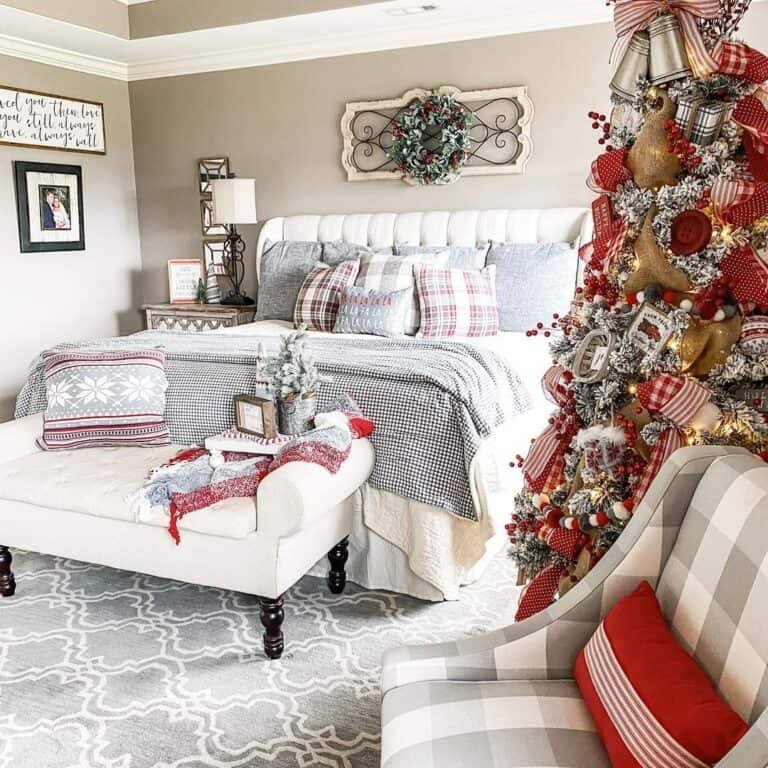 Beige Bedroom Tree