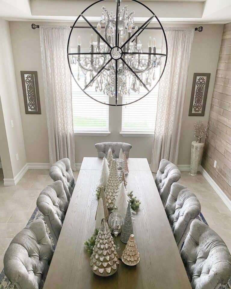 Beige Christmas Table