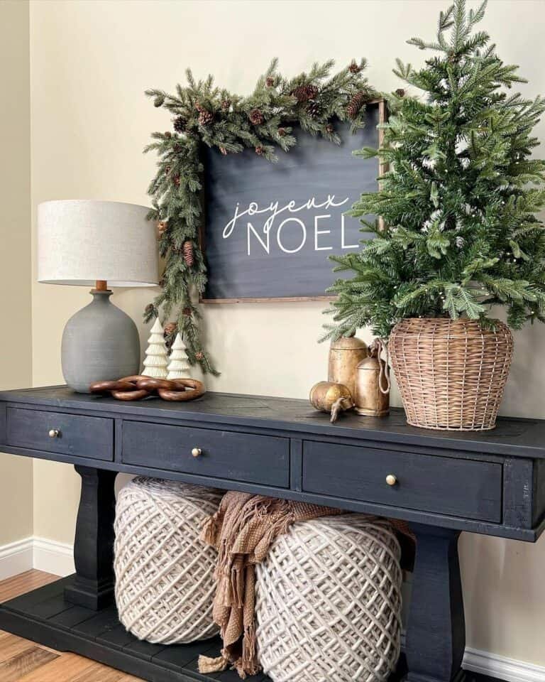 Black Console Tree Display