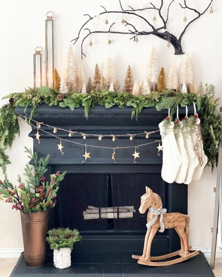Black Fireplace Decorations