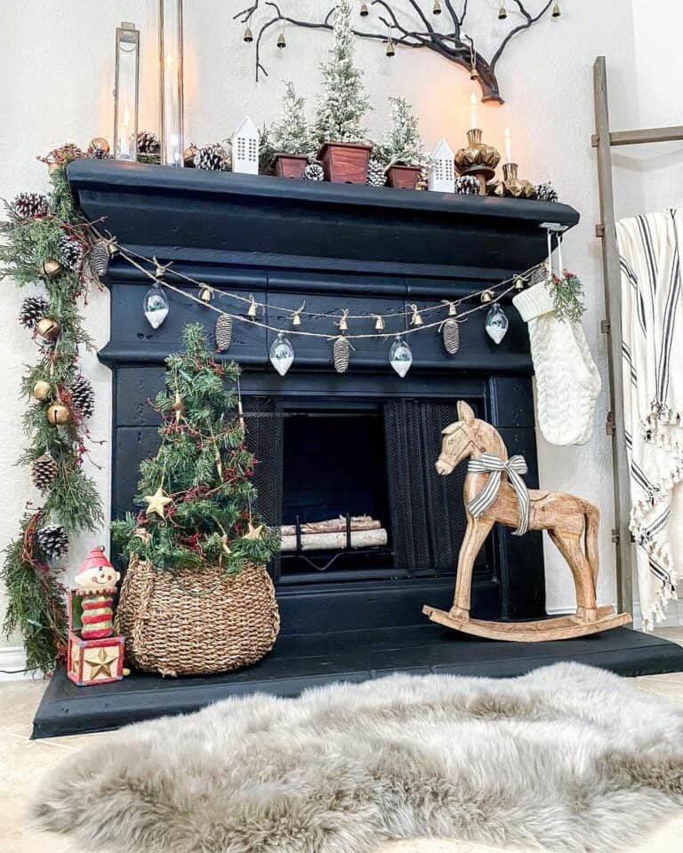 Black Fireplace Mantels