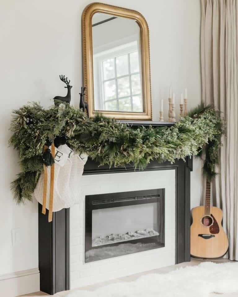 Black Reindeer Figurines