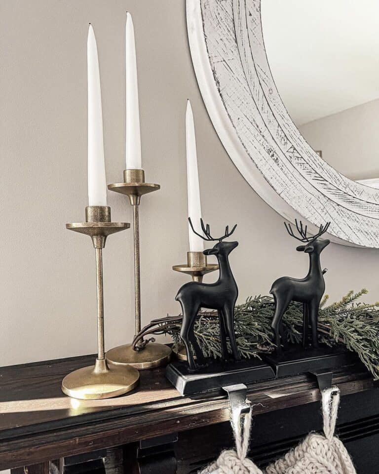 Black Reindeer Holders
