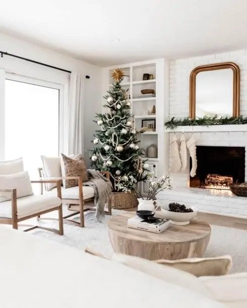 Black White Christmas Display