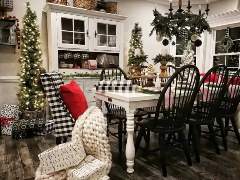 Black White Dining Room