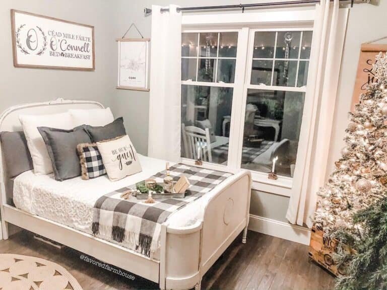 Black White Plaid Bedding