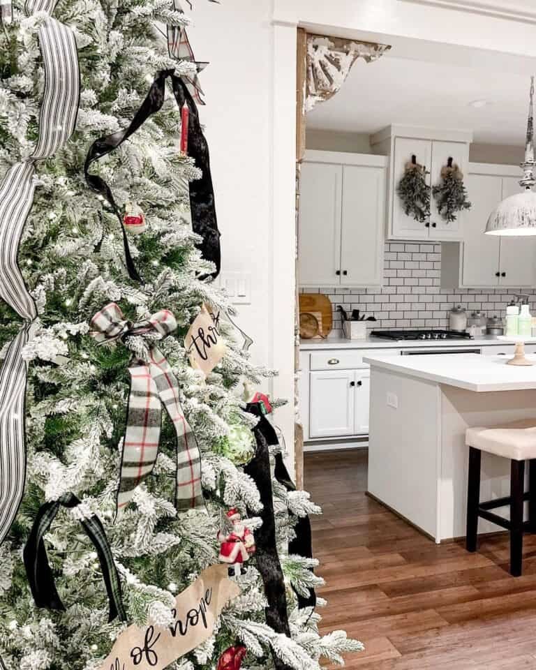 Black White Tree Ornaments
