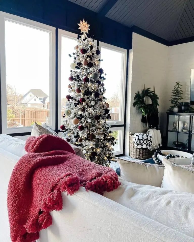 Blue Ceiling Frosted Tree