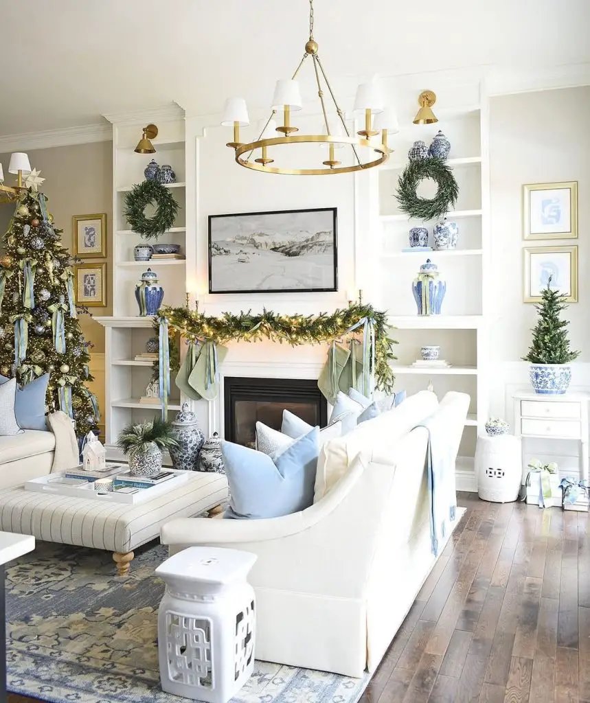 Blue Christmas Decor