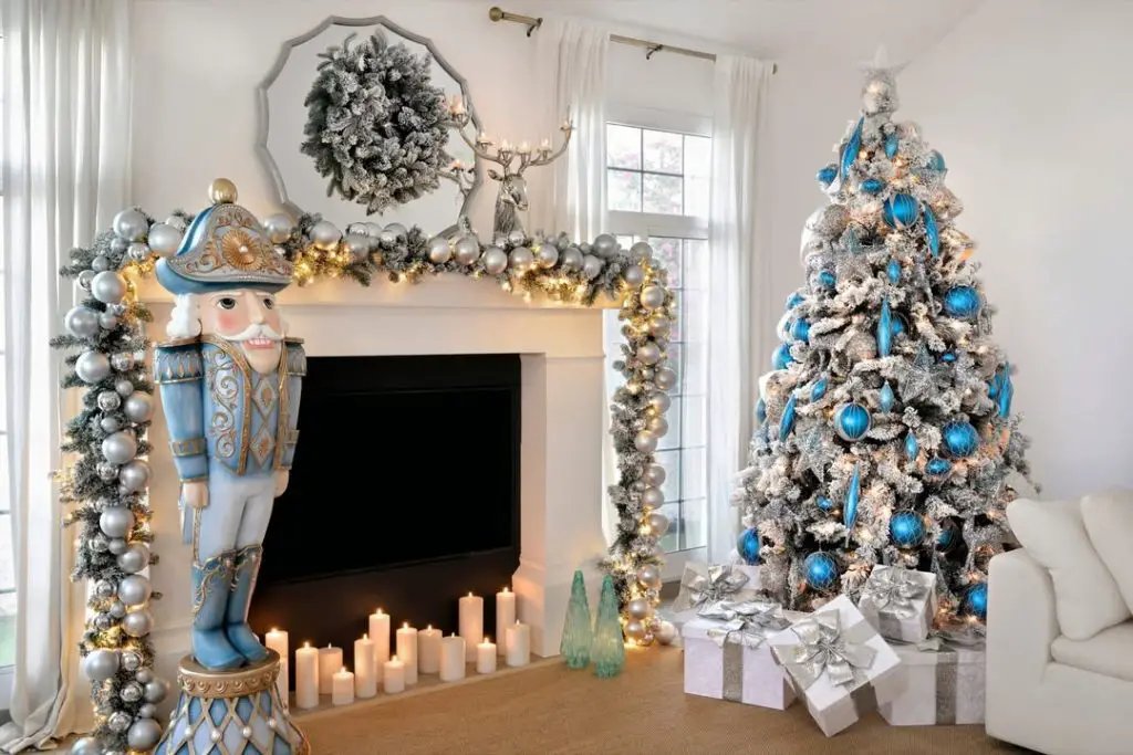 Blue Silver Accents
