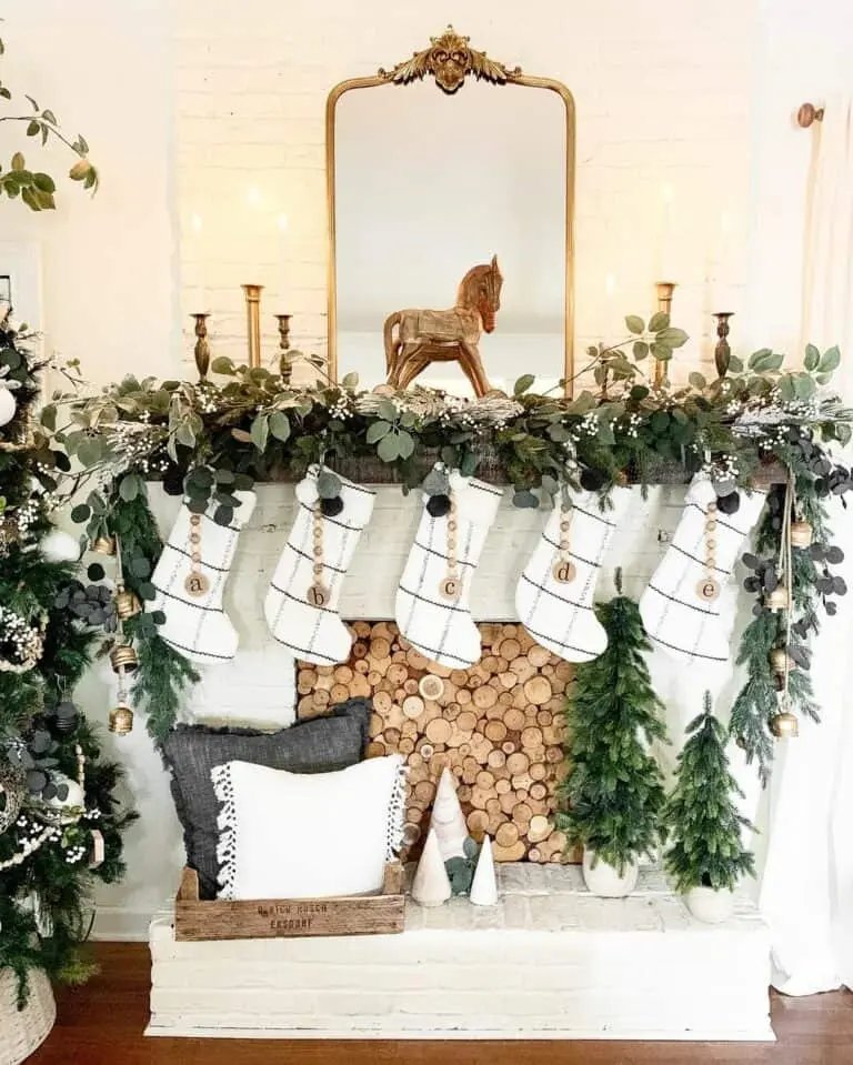 Brass Mirror Mantel