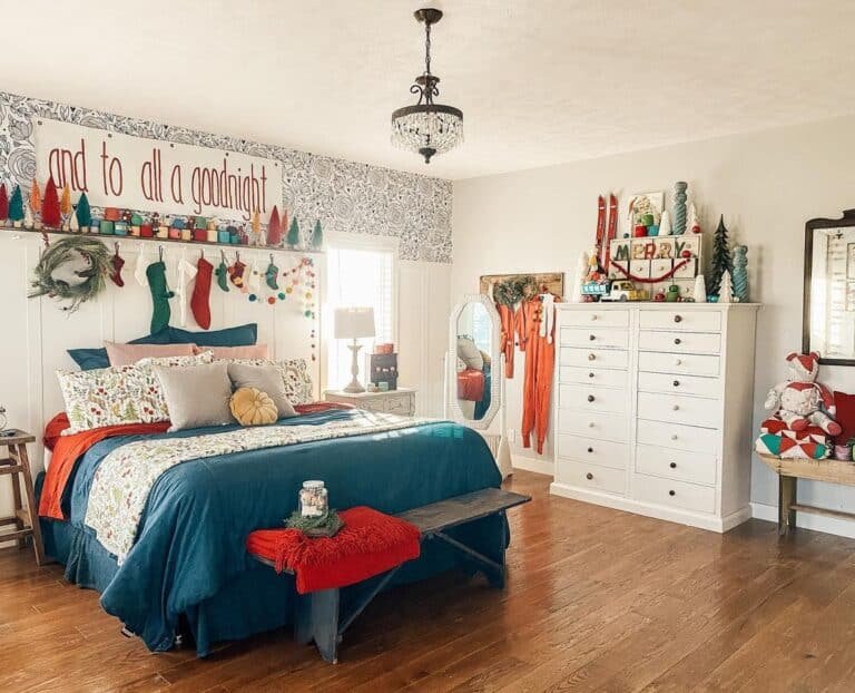 Bright Christmas Bedrooms