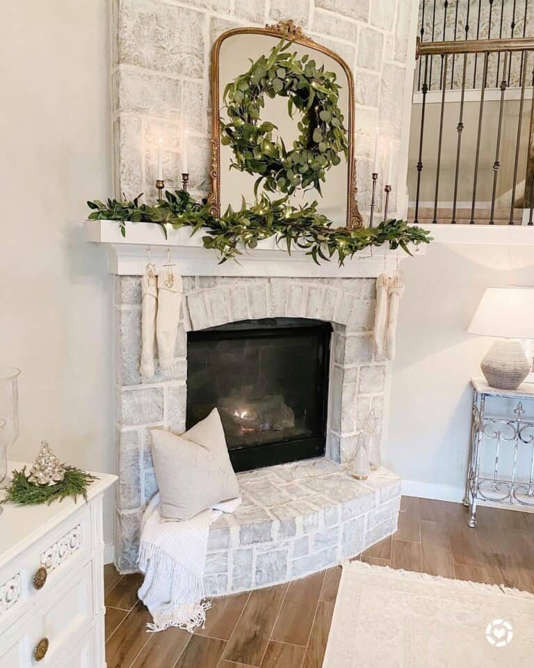 Bronze Garland Mantel