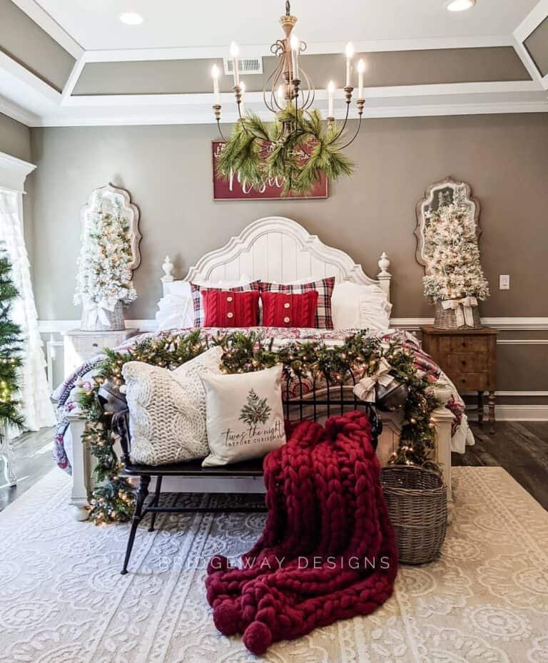 Brown Bedroom Garland